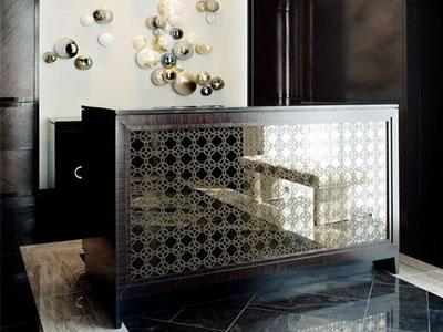  Quầy lễ tân gỗ đẹp cho khách sạn 3 sao hiện đại